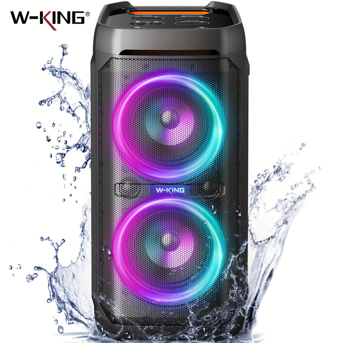 W King Portable Bluetooth Speaker Offering Waterproof Design And Sound