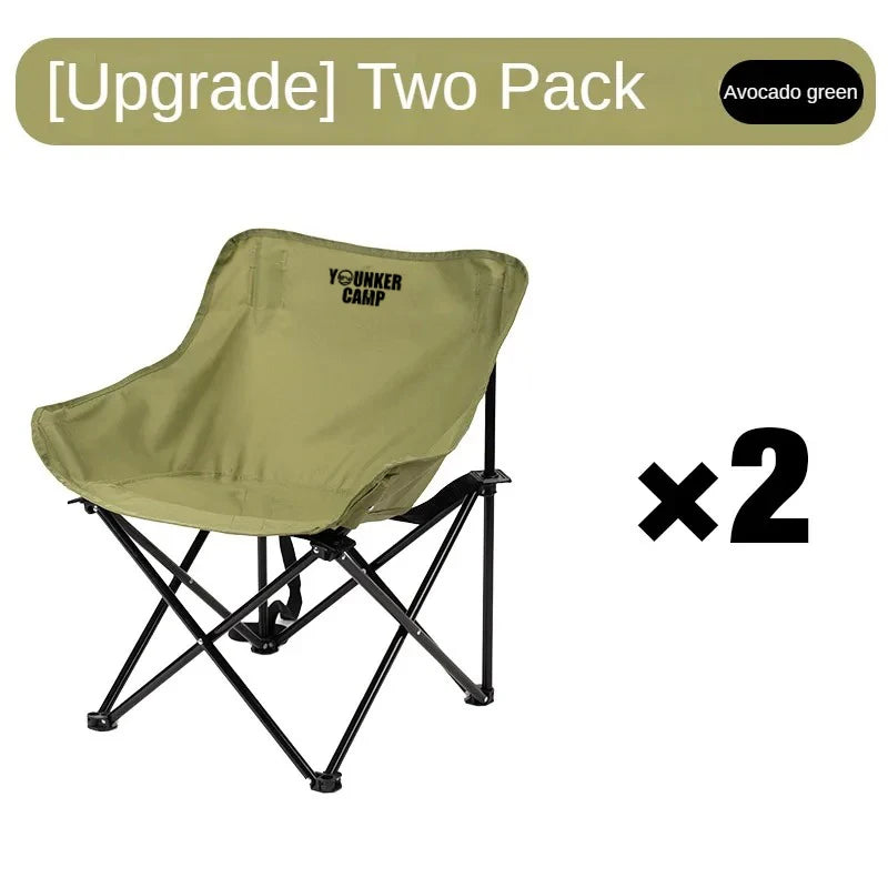 Outdoor Folding Moon Chair Portable Chair Camping Chair Picnic Gear Fishing Small Horse Stool Student Sketching