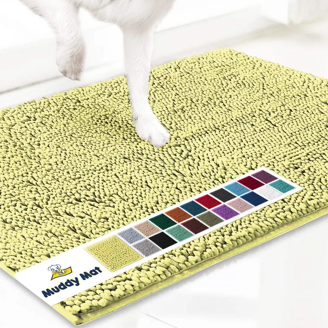 Original Muddy Mat Anti-Mud Doormat Magic Dirt Trapper Highly Absorbent Microfiber Non-Slip Washable Rug Paw Cleaner Floor Mats For Pet Dogs Cats Indoor Outdoor Front Door Entryway