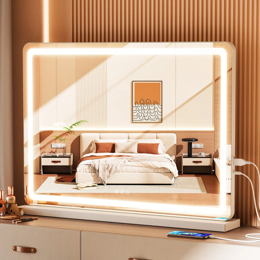 MCQ Full Length LED Vanity Mirror Featuring Dimmable Lights