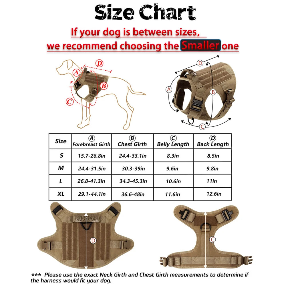Large Dog Harness And Leash Set Pet, Training Walking Vest Dog Harness And Collar For Medium Large Dogs