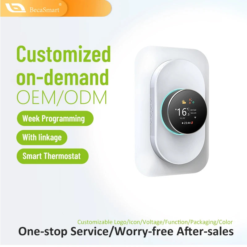 Becasmart BHP-7000 WiFi Thermostat For Home HVAC Heat Pump