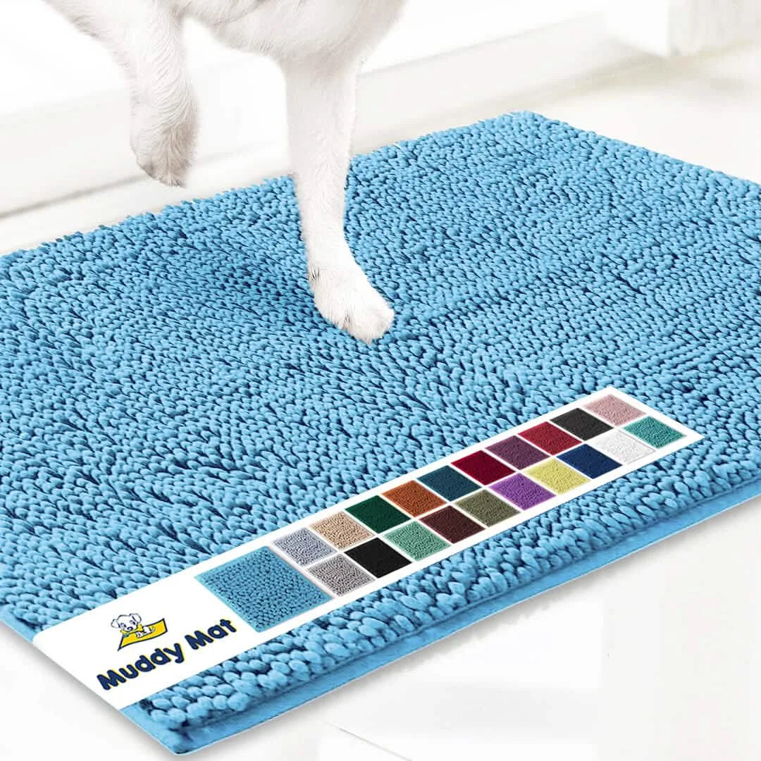 Original Muddy Mat Anti-Mud Doormat Magic Dirt Trapper Highly Absorbent Microfiber Non-Slip Washable Rug Paw Cleaner Floor Mats For Pet Dogs Cats Indoor Outdoor Front Door Entryway
