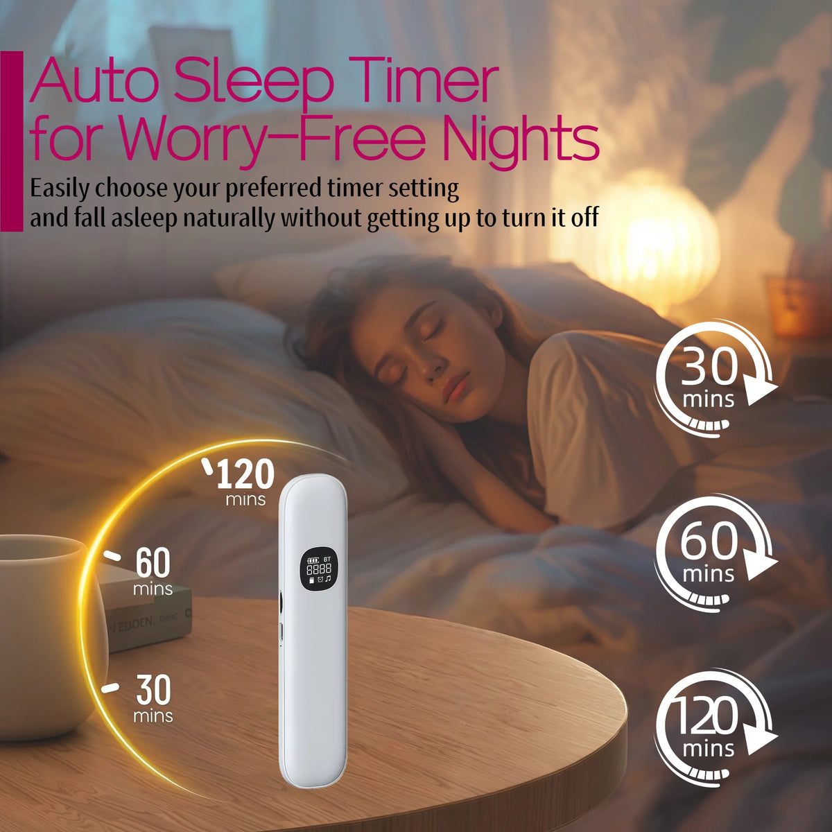 Rechargeable Bluetooth Bone Conduction Sleep Headband Speaker