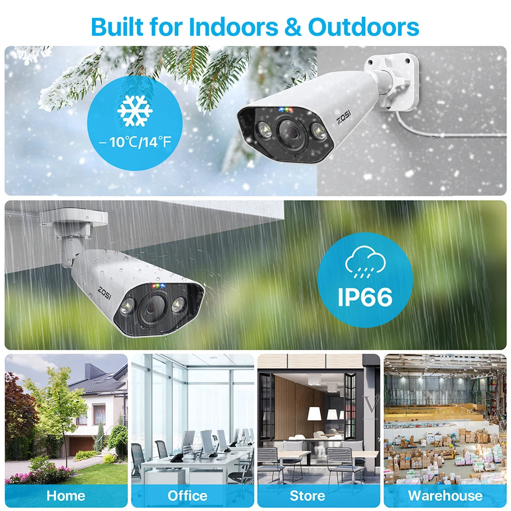 ZOSI 8-Channel 4K Surveillance Kit With AI Starlight Night Vision