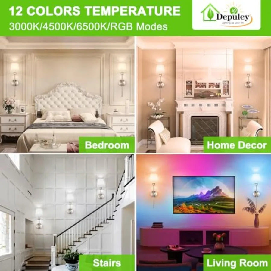 Battery Operated Wall Sconce: Wireless Wall Lights with Remote for Bedroom - 1 Colors Rechargeable Wall Lamp for Living Room Di