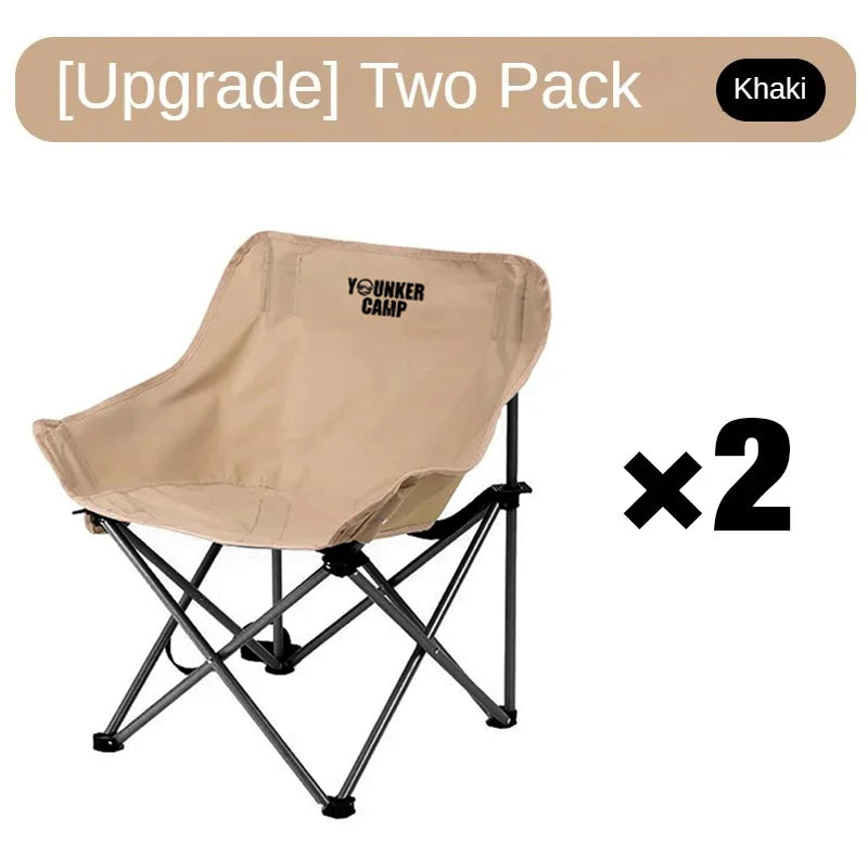 Outdoor Folding Moon Chair Portable Chair Camping Chair Picnic Gear Fishing Small Horse Stool Student Sketching