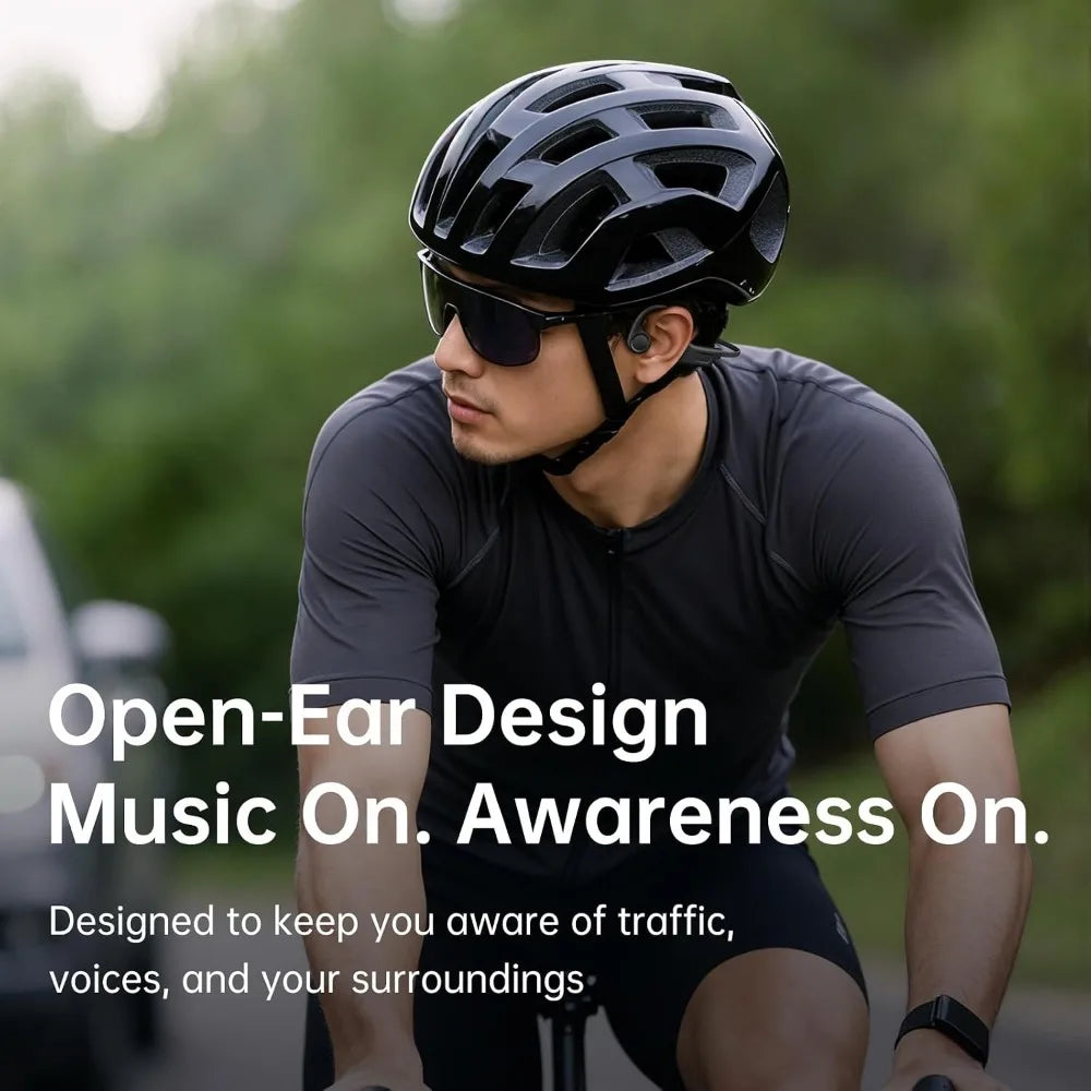 Ultra-Light 23.5g Wireless Bone Conduction Headphones, Comfortable for All Sports, Waterproof for Outdoor Activities