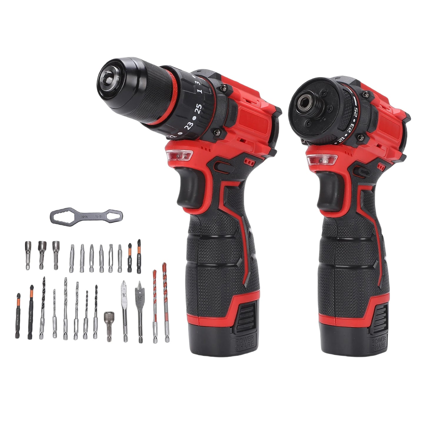 Meterk 16.8V Brushless Cordless Drill And Driver Set With Batteries
