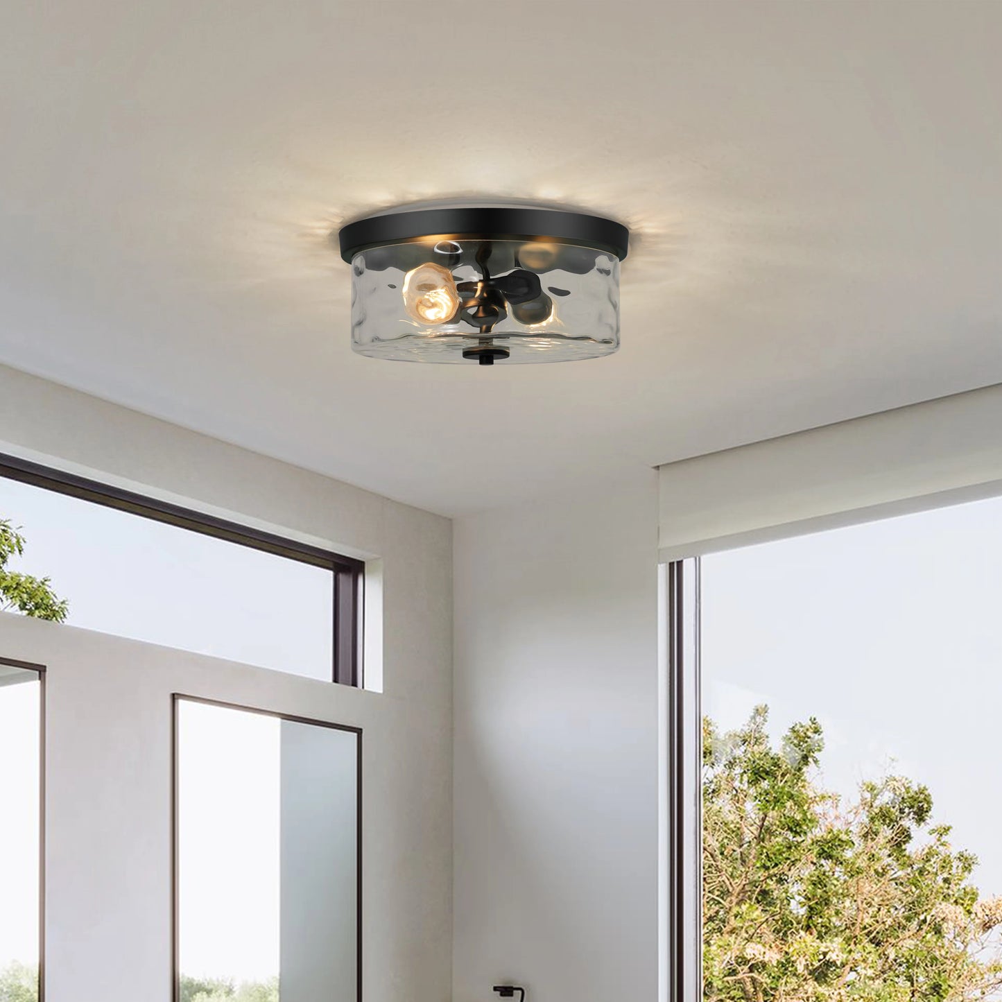 Farmhouse Flush Mount Ceiling Light Fixture For Bedroom Hallway