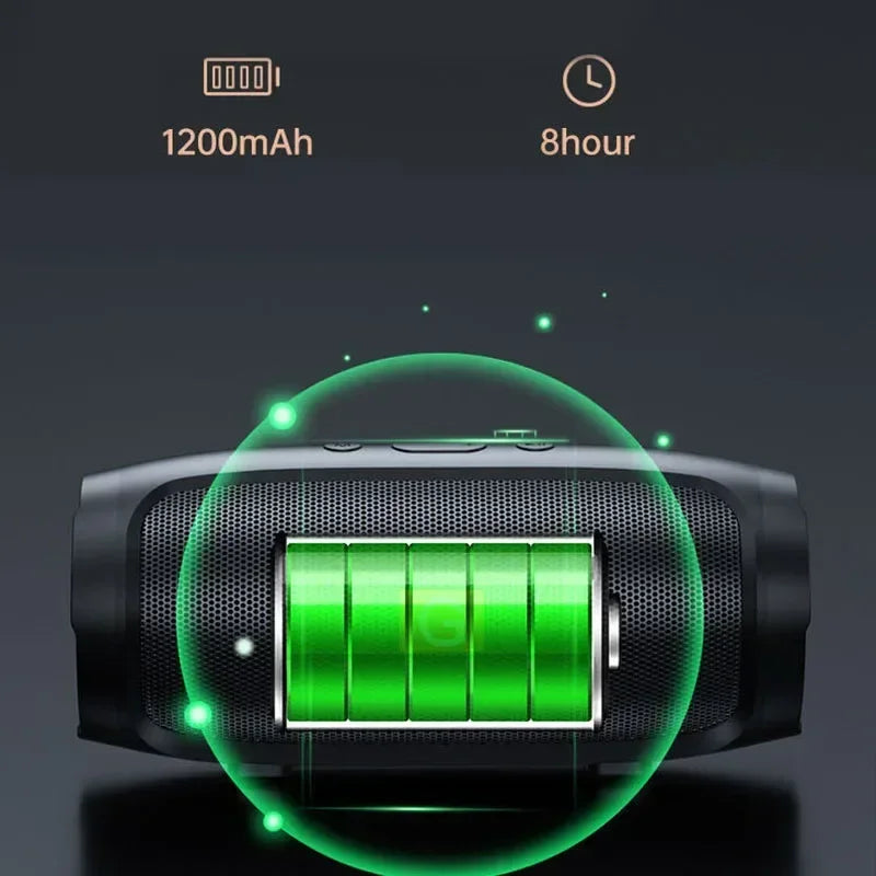 Portable Subwoofer Bluetooth Speakers Outdoor Stereo Surround Waterproof, Wireless Sound