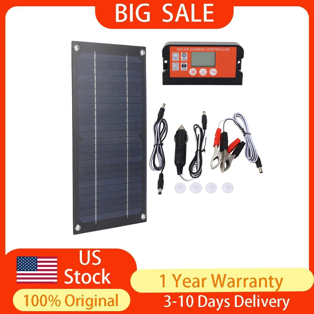 YOSOO Electric 600W Portable Solar Panel Kit With 100A Charge Controller