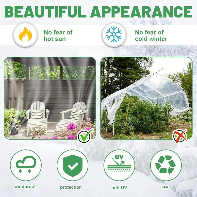 Transparent Waterproof Cloth Thick Rainproof Plastic Cloth Plant Cold-proof Heat Resistant