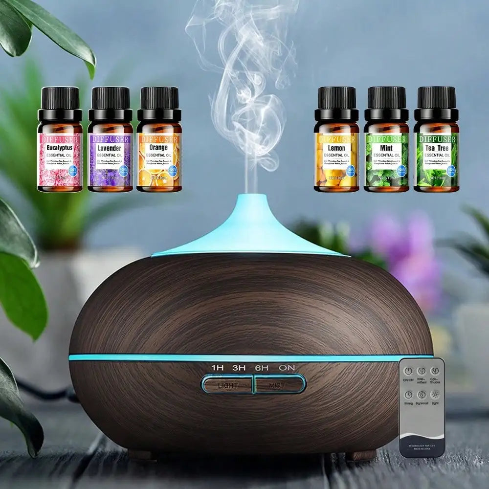 Aromatherapy Diffuser Humidifier With Auto Shut Off And 4 Timers