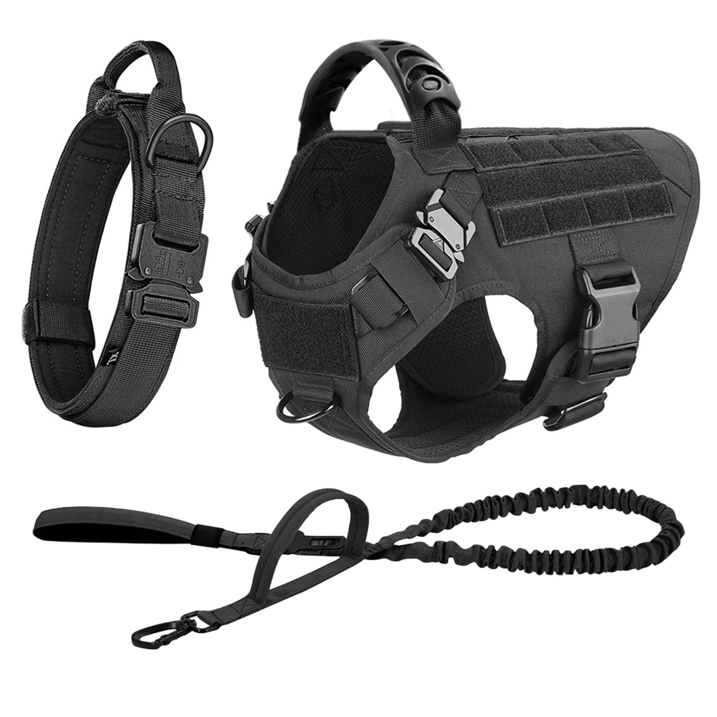 Large Dog Harness And Leash Set Pet, Training Walking Vest Dog Harness And Collar For Medium Large Dogs