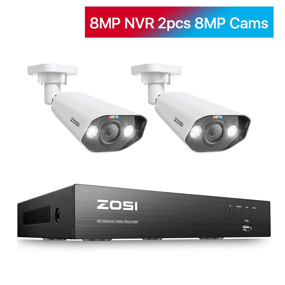 ZOSI 8-Channel 4K Surveillance Kit With AI Starlight Night Vision