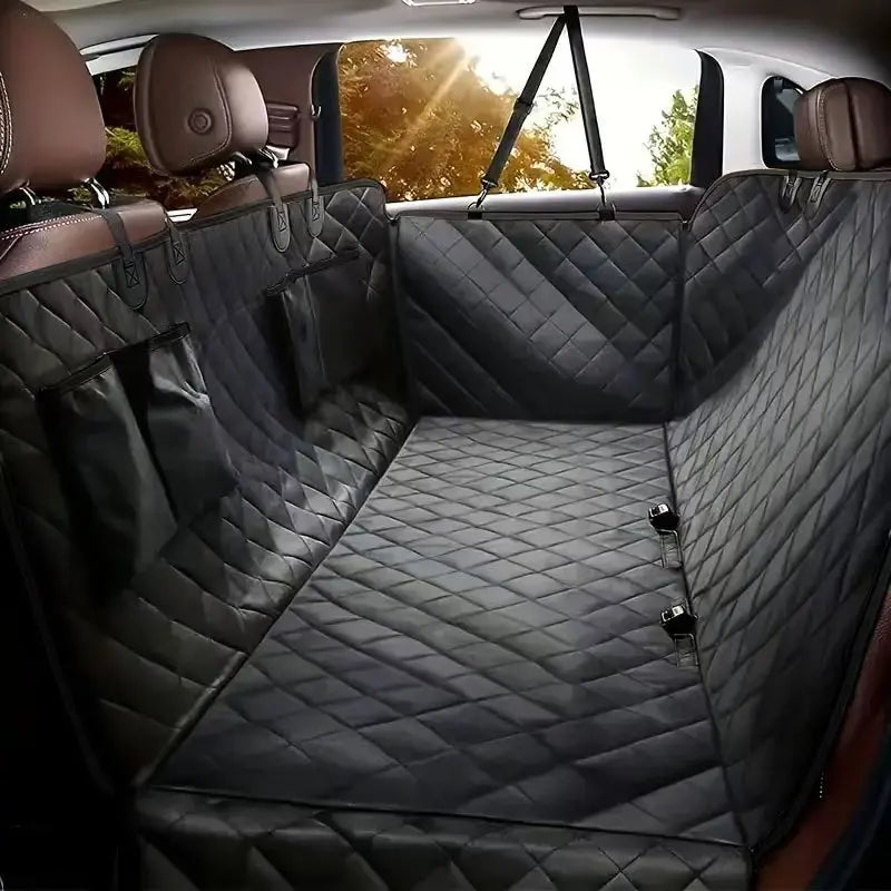 Dog Car Seat Cover for Pets 100% Waterproof Seat Cover Hammock Scratch Proof Nonslip Durable Soft Back Seat Cover for Cars and Trucks