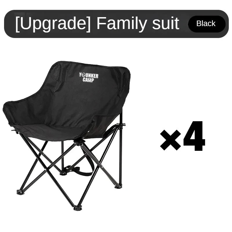 Outdoor Folding Moon Chair Portable Chair Camping Chair Picnic Gear Fishing Small Horse Stool Student Sketching