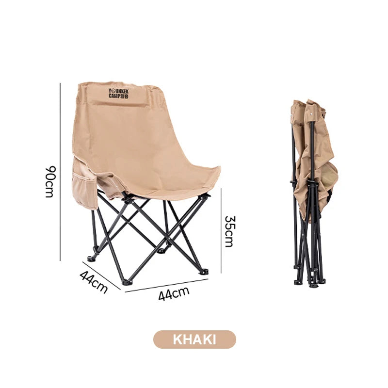 Outdoor Folding Moon Chair Portable Chair Camping Chair Picnic Gear Fishing Small Horse Stool Student Sketching