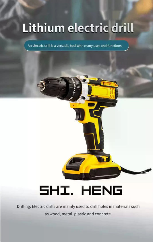 21V Cordless Electric Drill Set Multifunctional Household Power Tools