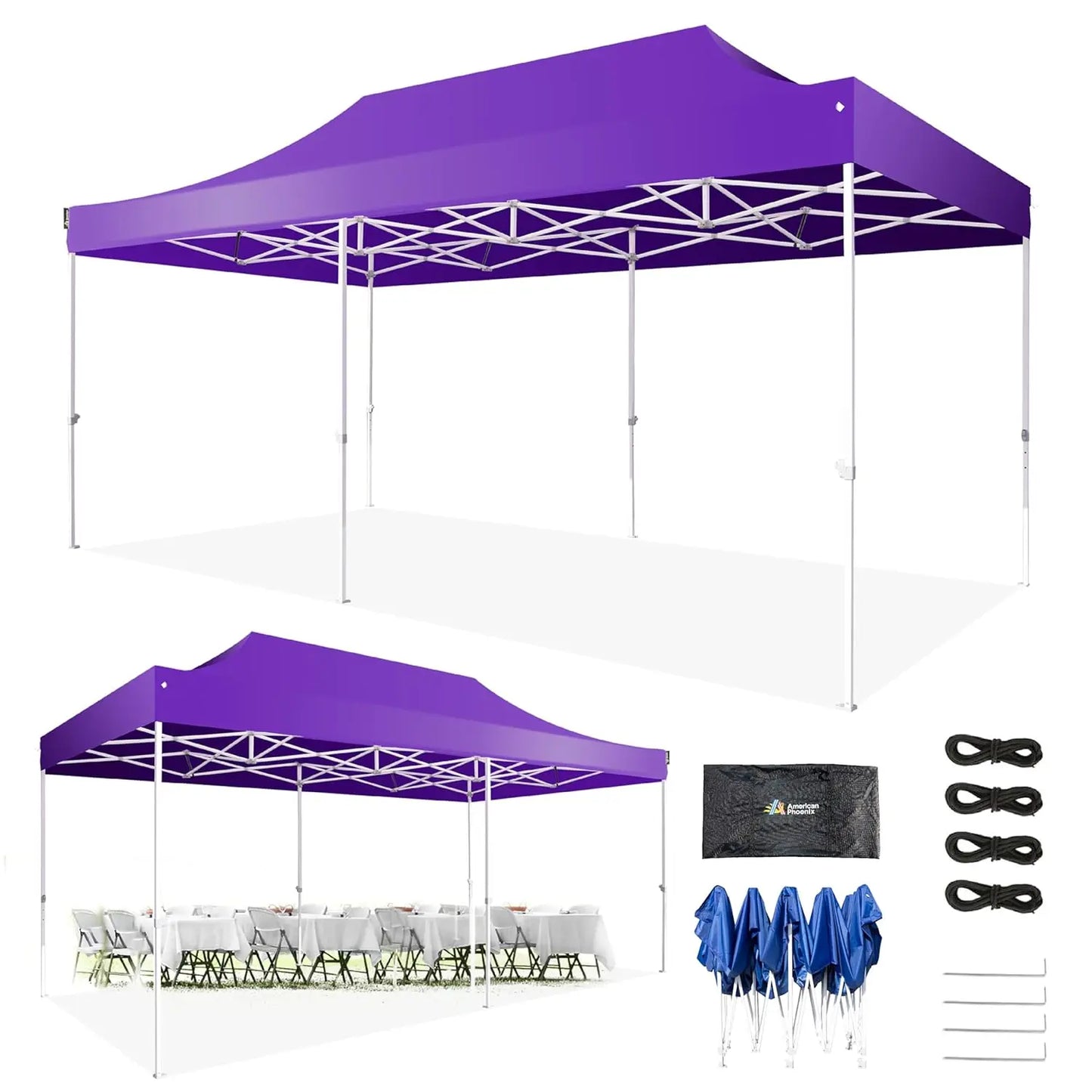 10x20 Canopy Tent Pop Up Tent Canopies Portable Instant Commercial Heavy Duty Outdoor Market Shelter.