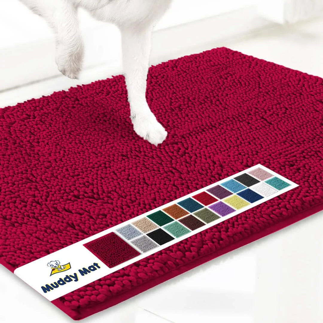 Original Muddy Mat Anti-Mud Doormat Magic Dirt Trapper Highly Absorbent Microfiber Non-Slip Washable Rug Paw Cleaner Floor Mats For Pet Dogs Cats Indoor Outdoor Front Door Entryway