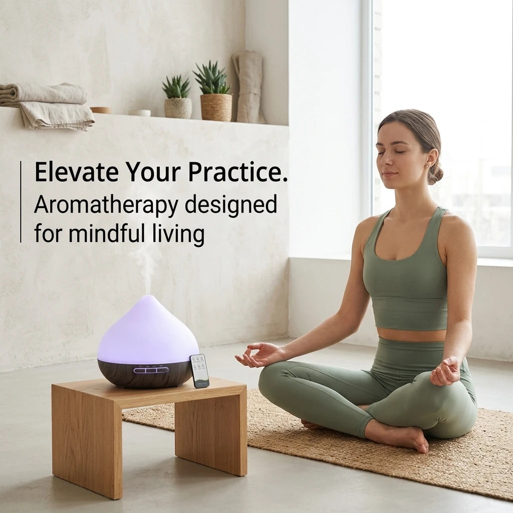 HonSun Ultrasonic Essential Oil Diffuser With Night Light Sensor