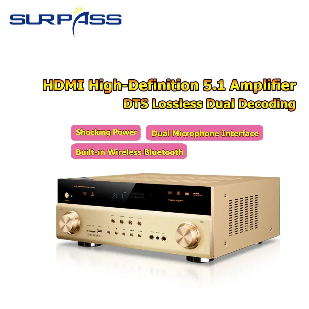 SKVA 6-Channel Bluetooth HiFi Digital Amplifier For Living Room