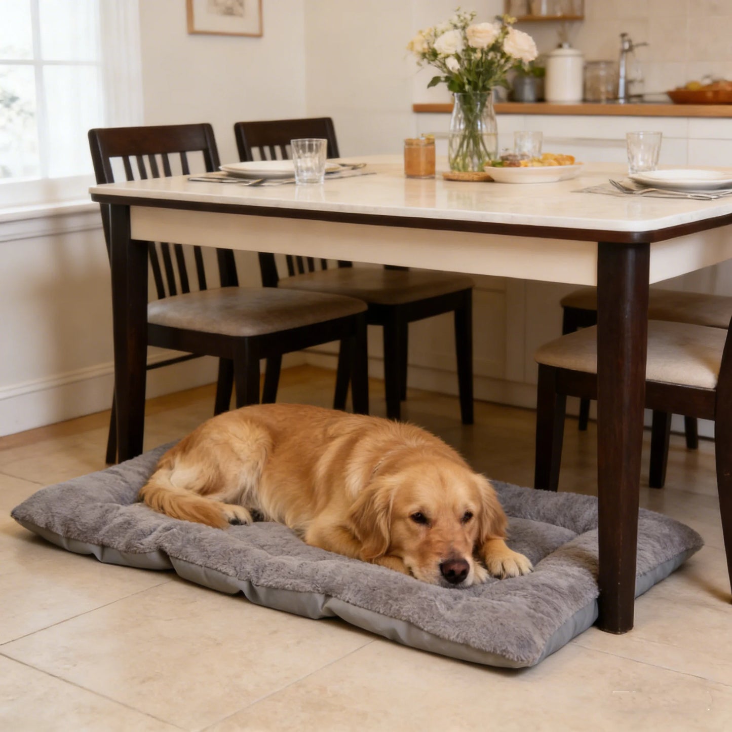 Extra Large Plush Dog Bed Sofa Thickened Super Soft Polyester Pet Mat Dog Crate Mat Bed For Small Medium Large Dog Bed