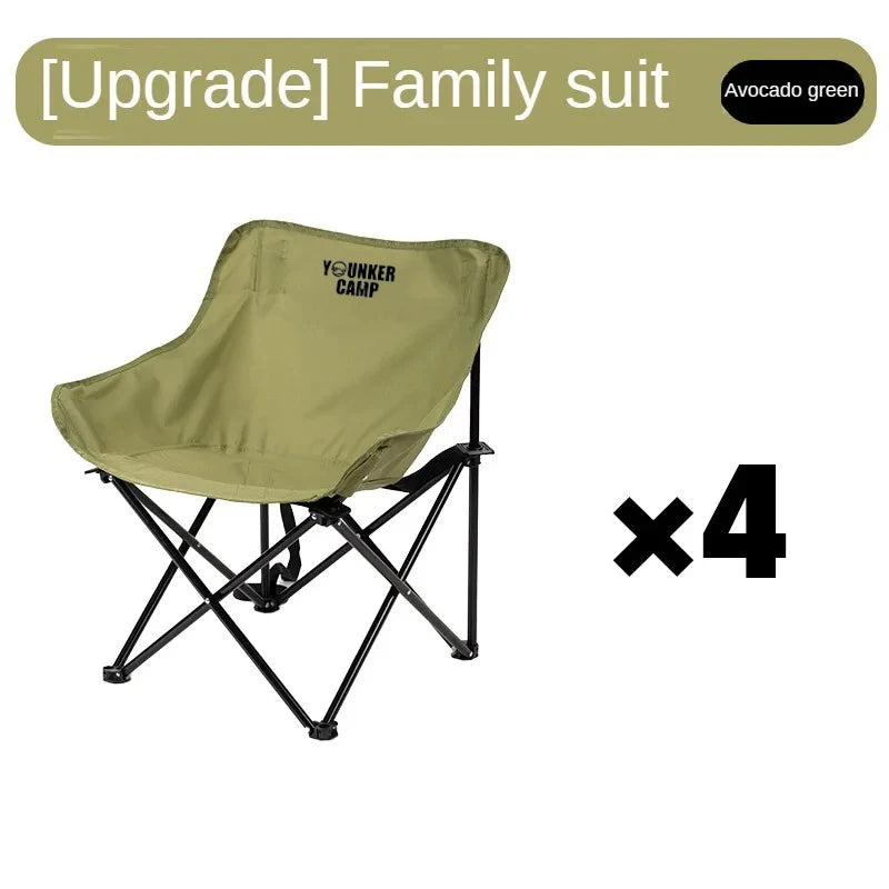 Outdoor Folding Moon Chair Portable Chair Camping Chair Picnic Gear Fishing Small Horse Stool Student Sketching