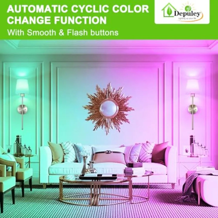 Battery Operated Wall Sconce: Wireless Wall Lights with Remote for Bedroom - 1 Colors Rechargeable Wall Lamp for Living Room Di