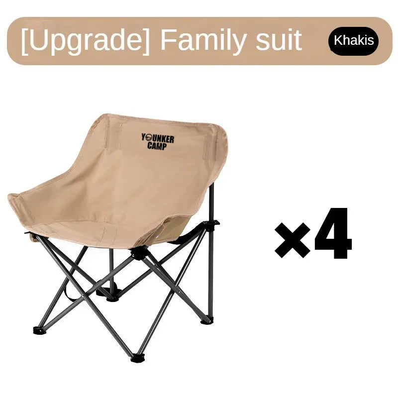 Outdoor Folding Moon Chair Portable Chair Camping Chair Picnic Gear Fishing Small Horse Stool Student Sketching