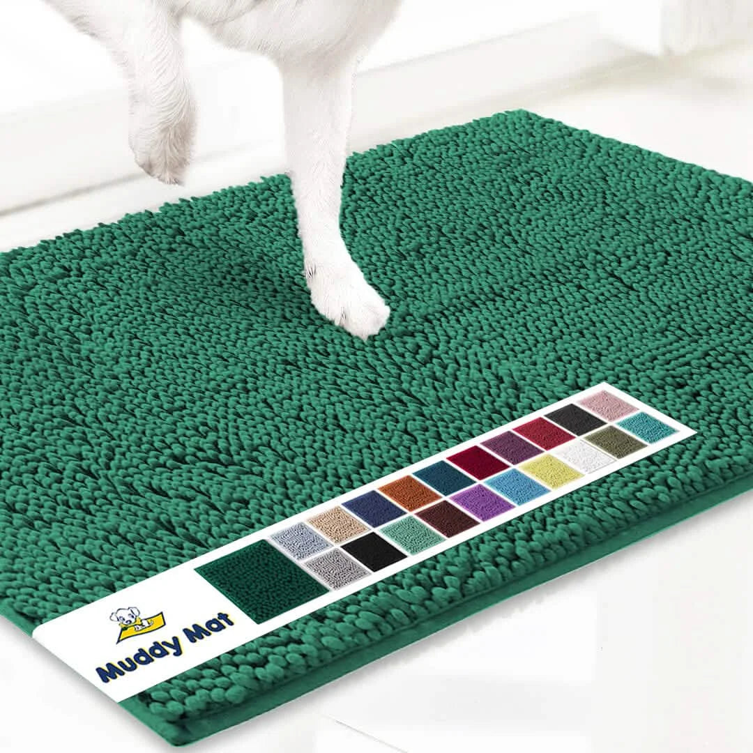 Original Muddy Mat Anti-Mud Doormat Magic Dirt Trapper Highly Absorbent Microfiber Non-Slip Washable Rug Paw Cleaner Floor Mats For Pet Dogs Cats Indoor Outdoor Front Door Entryway