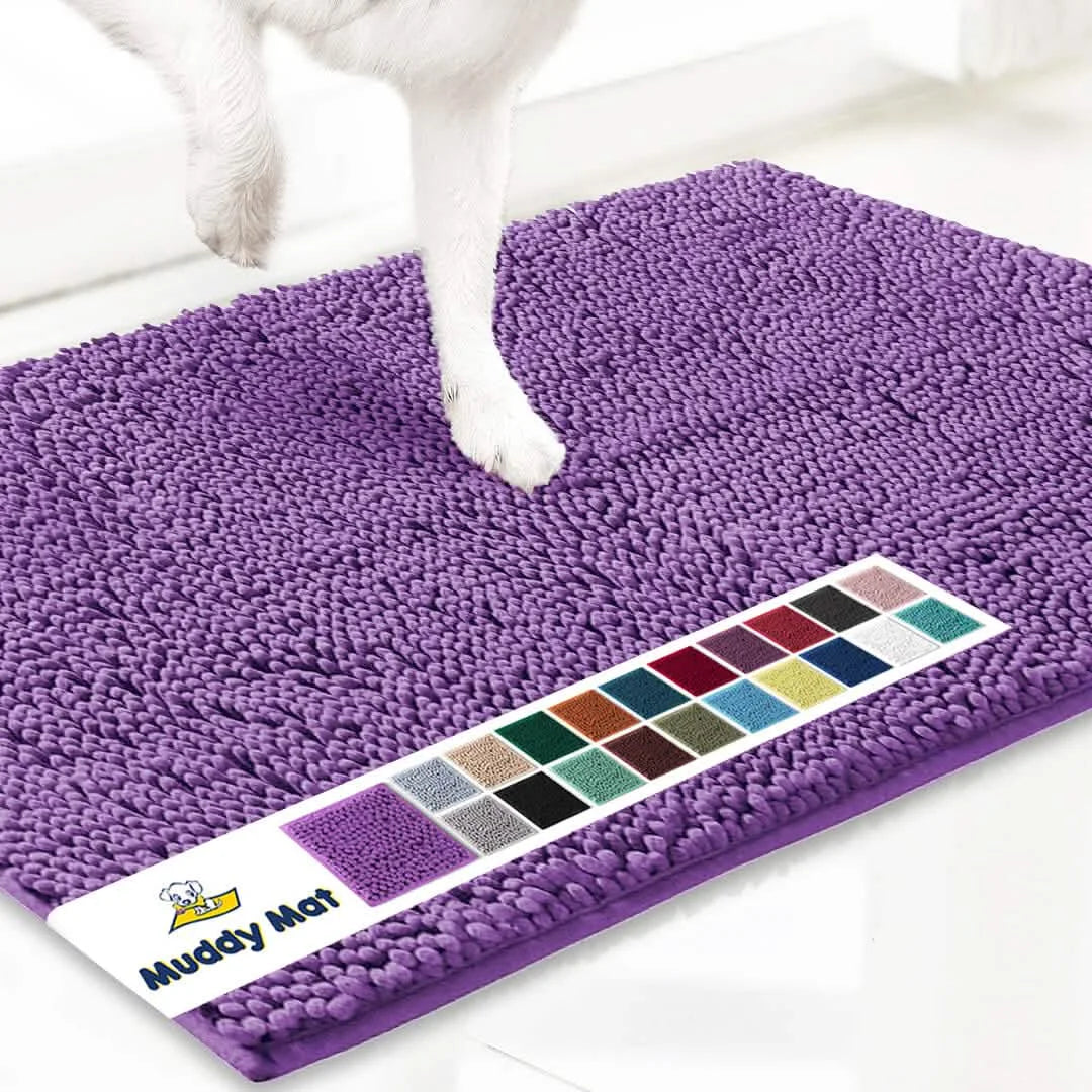 Original Muddy Mat Anti-Mud Doormat Magic Dirt Trapper Highly Absorbent Microfiber Non-Slip Washable Rug Paw Cleaner Floor Mats For Pet Dogs Cats Indoor Outdoor Front Door Entryway