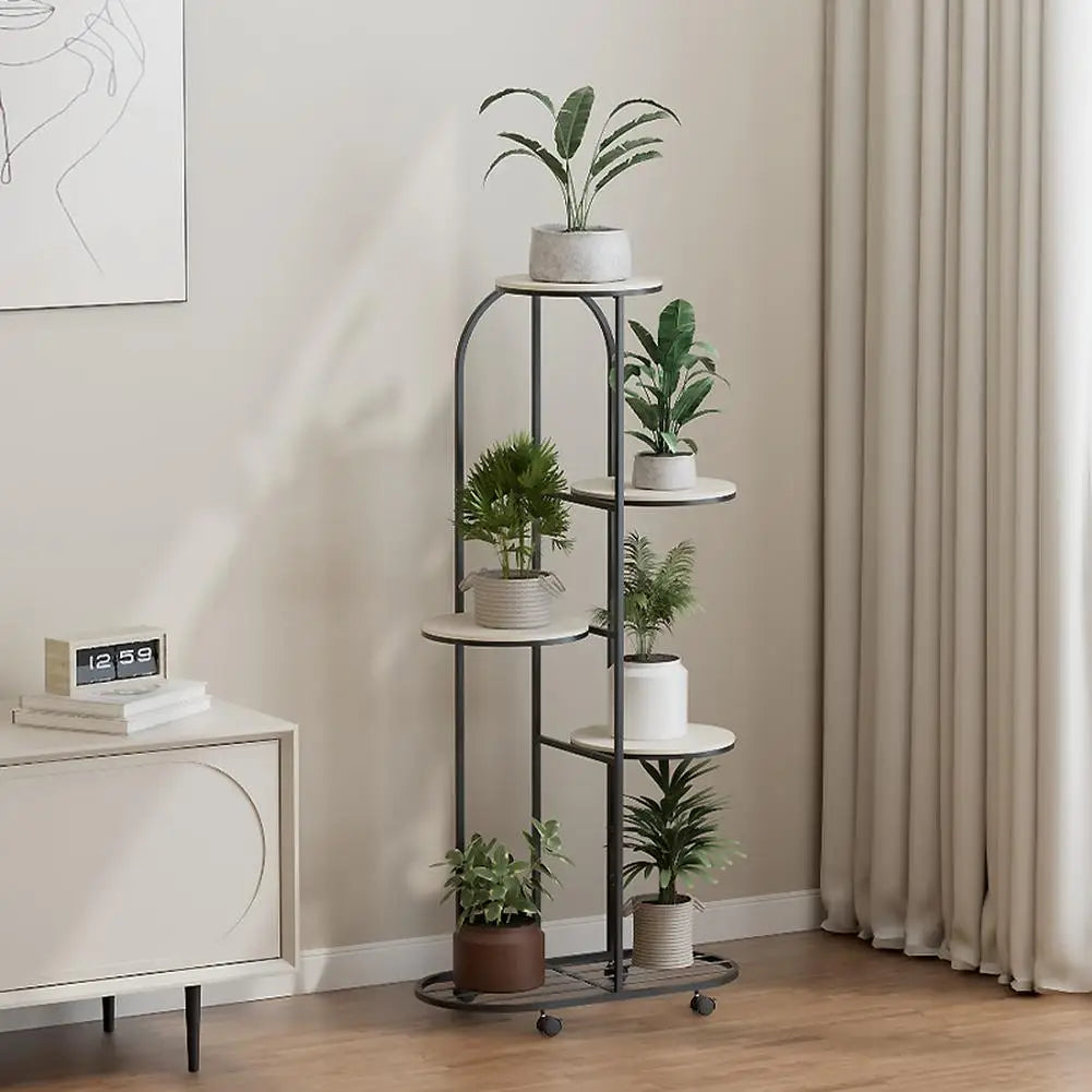 HiMISS Metal Plant Stand For Indoor Outdoor Garden Display