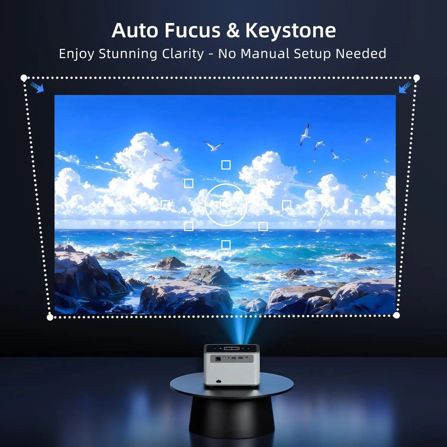X3 Pro Smart Projector Google TV 720P 4K  2/4GB RAM 16/32/64GB ROM Dual Auto Focus Auto Voice Control Home Theater Projector