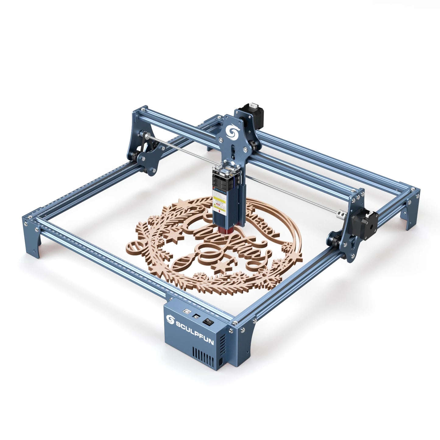 5W Laser Engraving Machine High-precision Wood Acrylic Laser Engraver Cutter 410x415mm Engraving Area