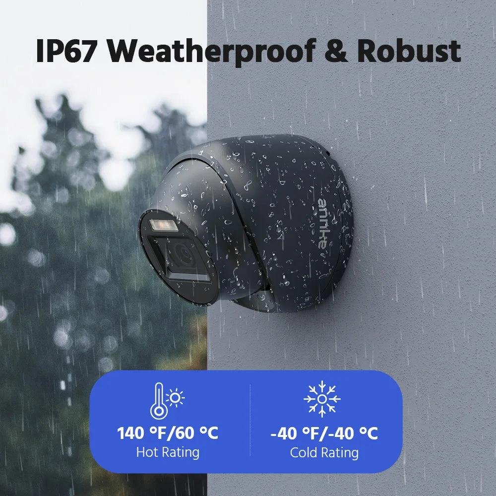 ANNKE 1080P HD-TVI Security Camera Kit 4PCS 2MP Bullet Outdoor Weatherproof Housing 66ft Super Night Vision Smart IR CCTV Camera