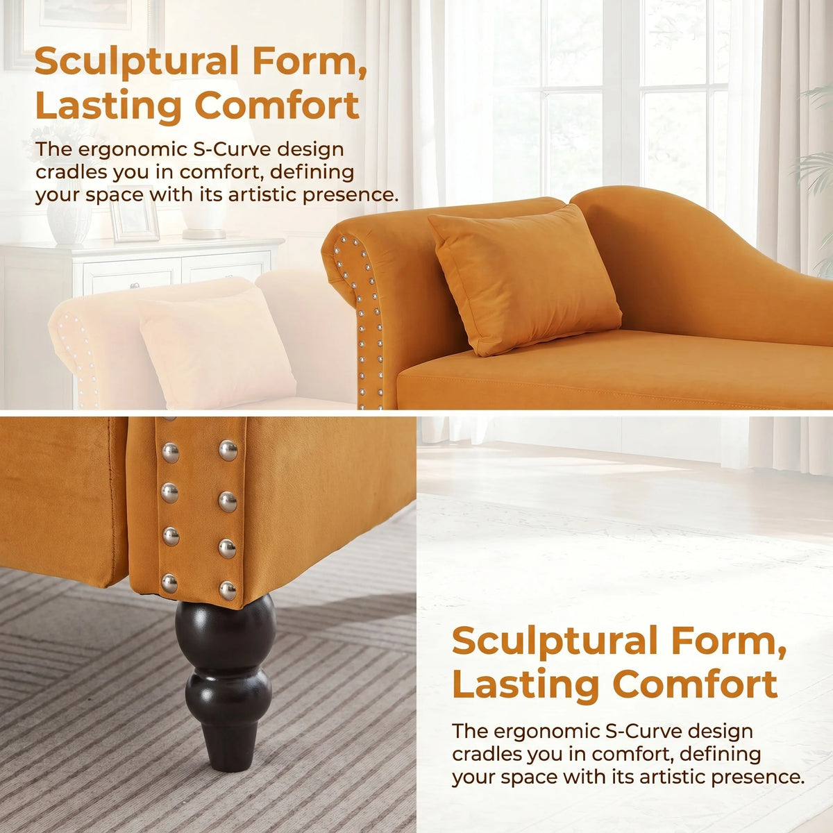 Modern Velvet Sofa With Hidden Storage And Left Armrest