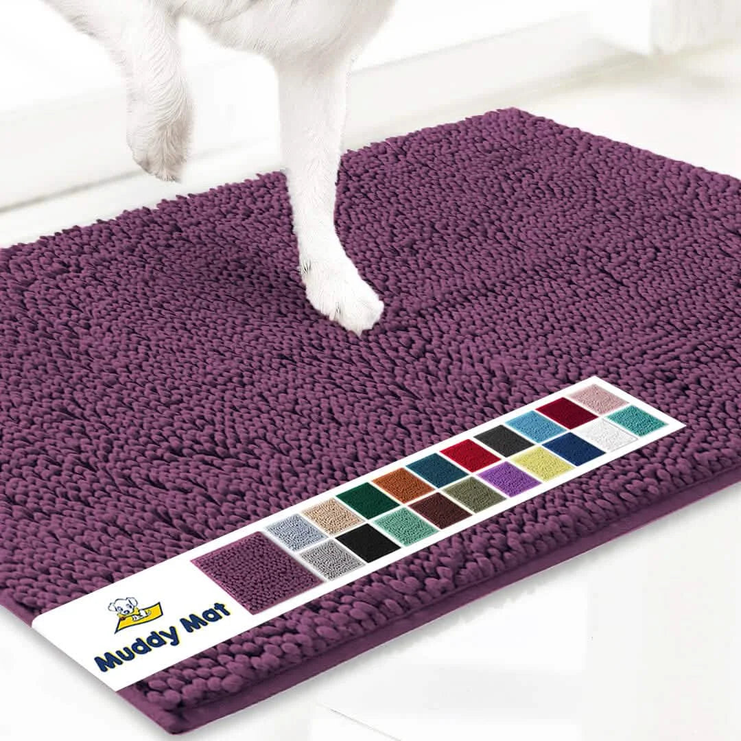 Original Muddy Mat Anti-Mud Doormat Magic Dirt Trapper Highly Absorbent Microfiber Non-Slip Washable Rug Paw Cleaner Floor Mats For Pet Dogs Cats Indoor Outdoor Front Door Entryway