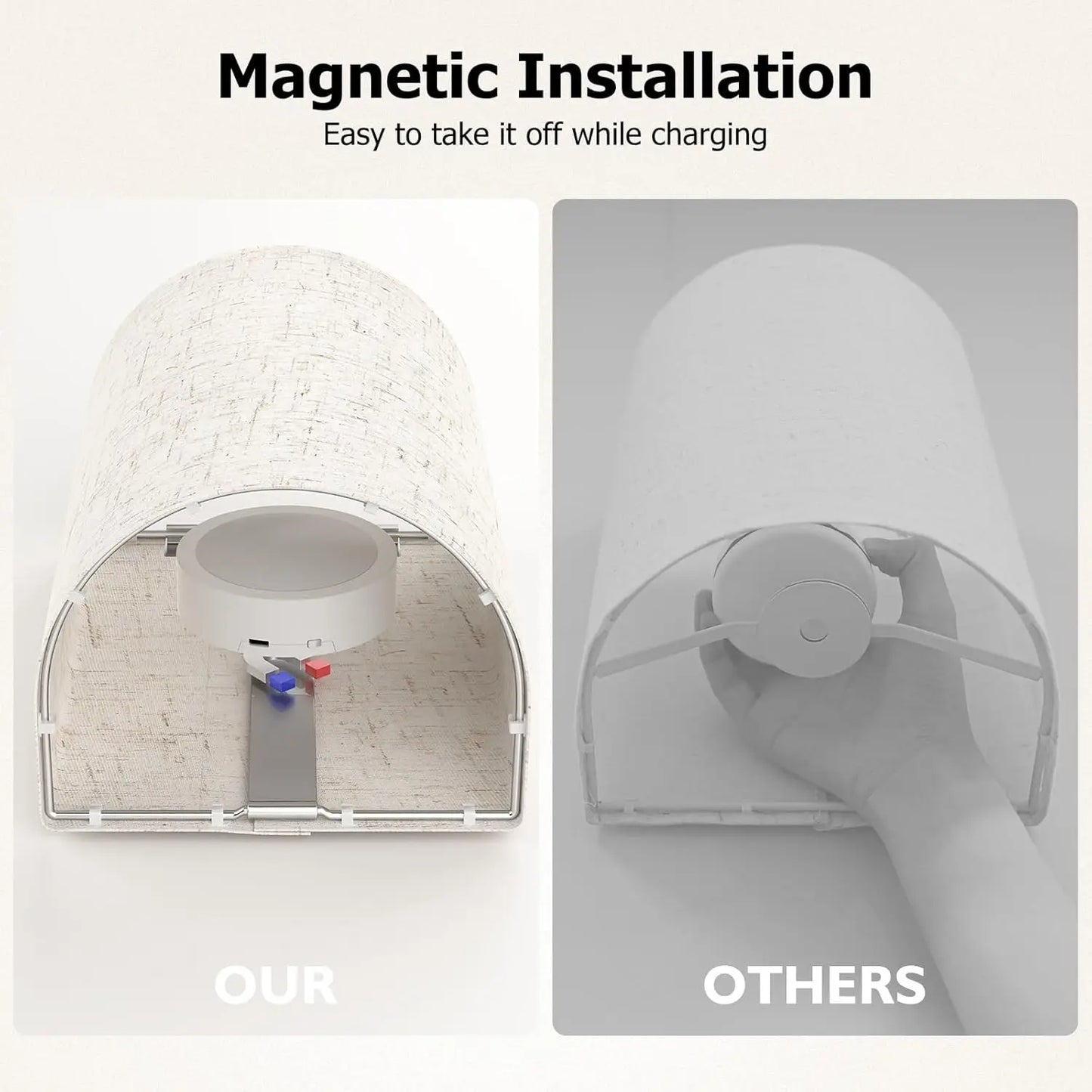 Versatile Fabric Wall Sconces Set of 2: Choose from Rechargeable, Battery, CCT & RGB Options for Perfect Ambiance in Any Room!