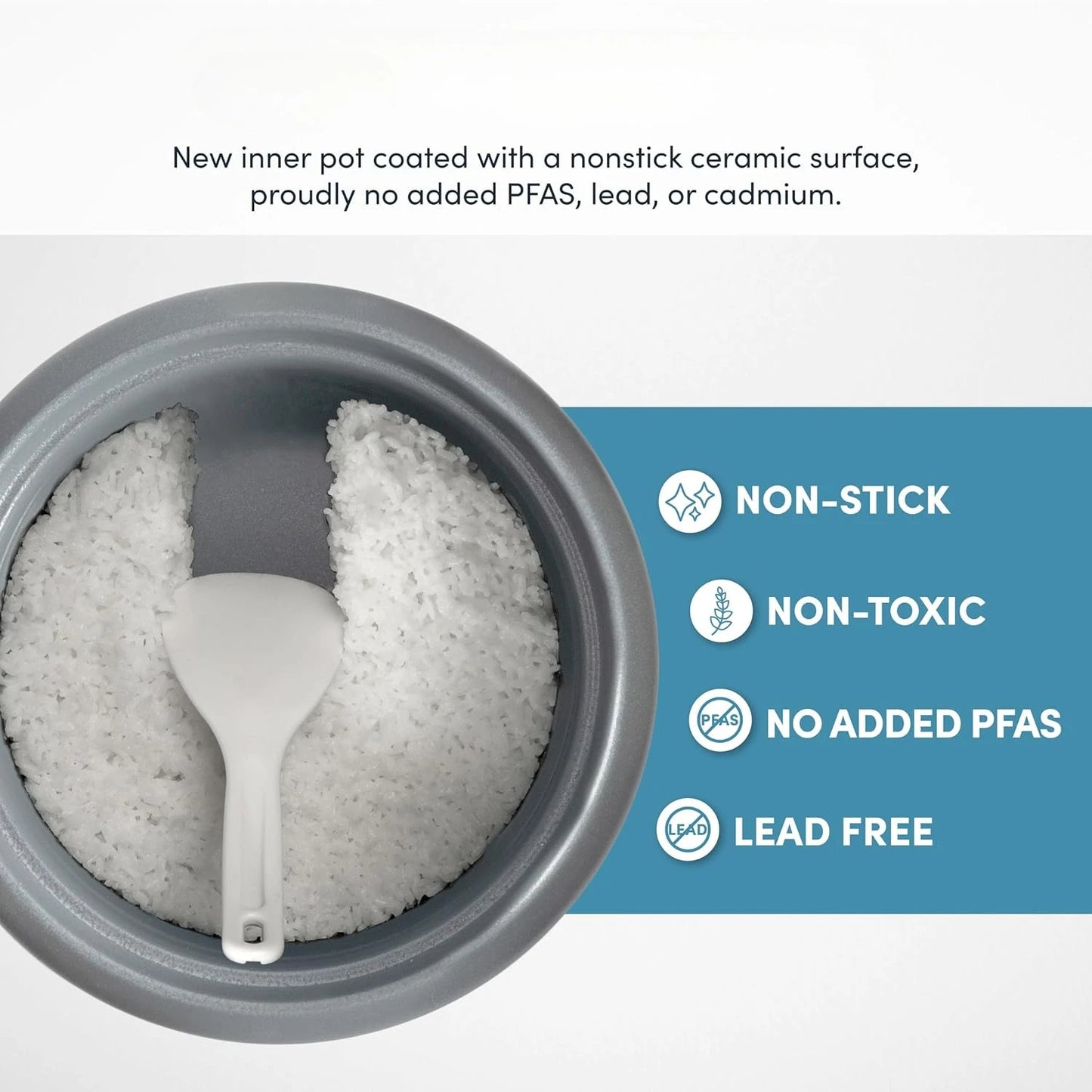 Electric Rice Cooker With Digital Controls And Steamer