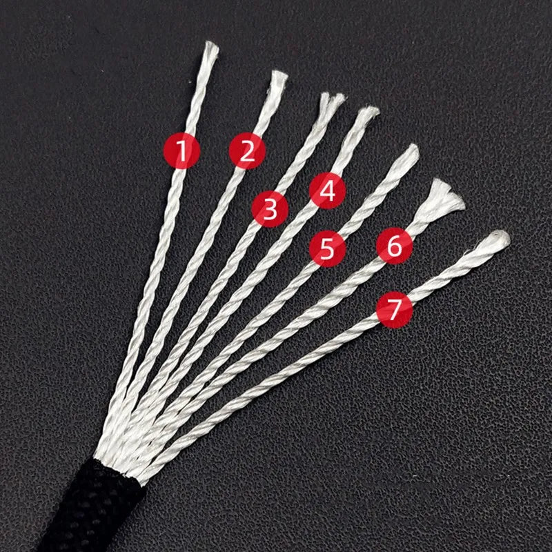 550 7 Strand 4mm Tactical Parachute Cord Camping Accessories Outdoor Survival DIY Bracelet Rope
