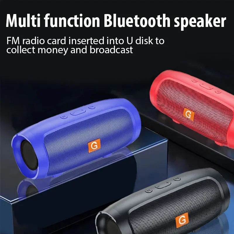 Portable Subwoofer Bluetooth Speakers Outdoor Stereo Surround Waterproof, Wireless Sound