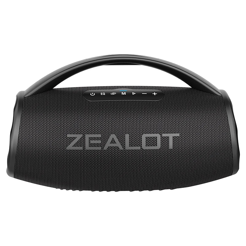 80W high power bluetooth speaker portable, colorful light waterproof wireless subwoofer 360 stereo surround sound