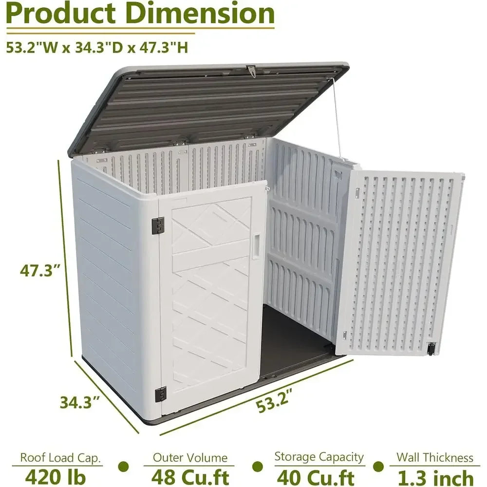 Durable Waterproof Outdoor Storage Cabinet For Garden Patio