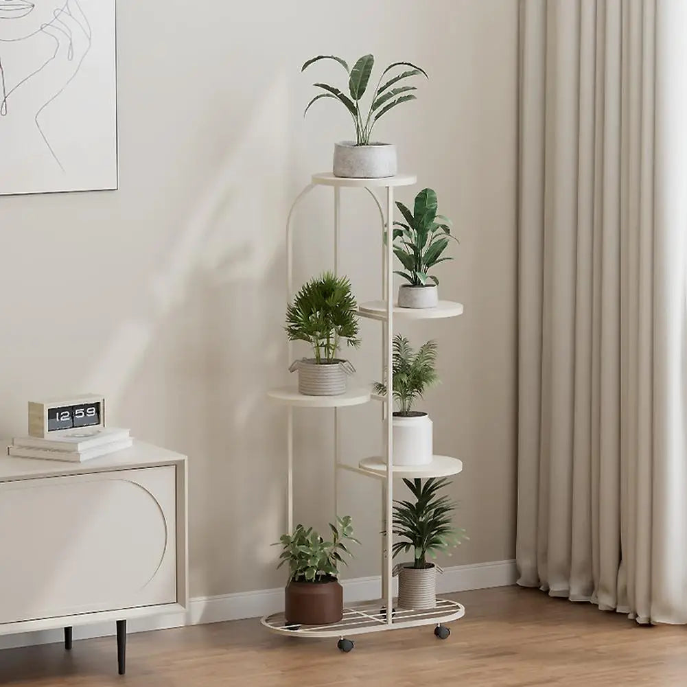 HiMISS Metal Plant Stand For Indoor Outdoor Garden Display