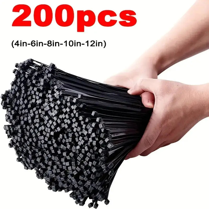 Plastic Straps Nylon Cable Ties Plastic Flanges Ties Cable Greenhouse Velcro Clamp Self-locking Fastening Wire Ties