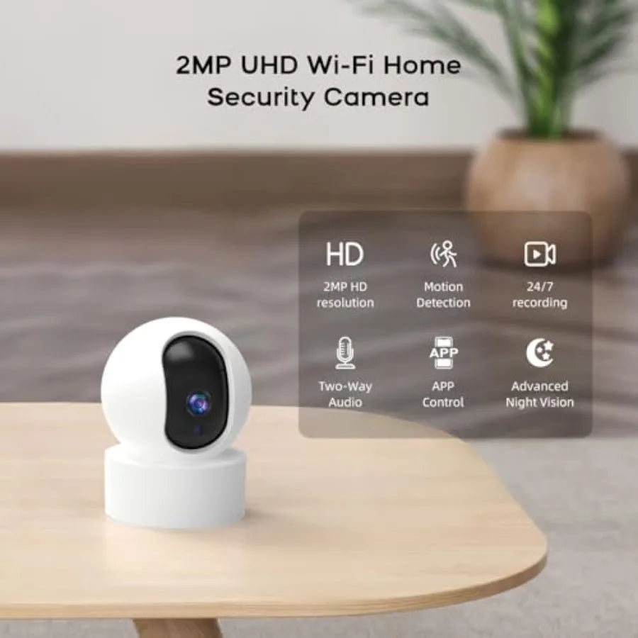 Home security alarm system with 4G GSM/WiFi wireless connectivity, HD camera, app alerts, door/window and motion sensors, loud