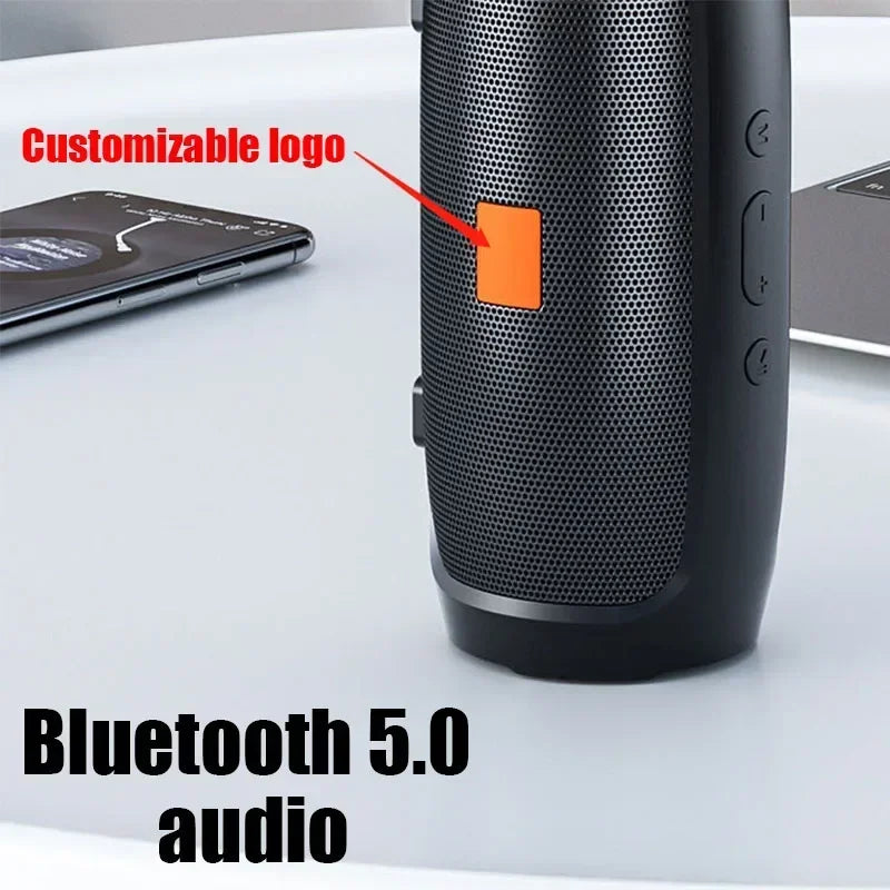 Portable Subwoofer Bluetooth Speakers Outdoor Stereo Surround Waterproof, Wireless Sound